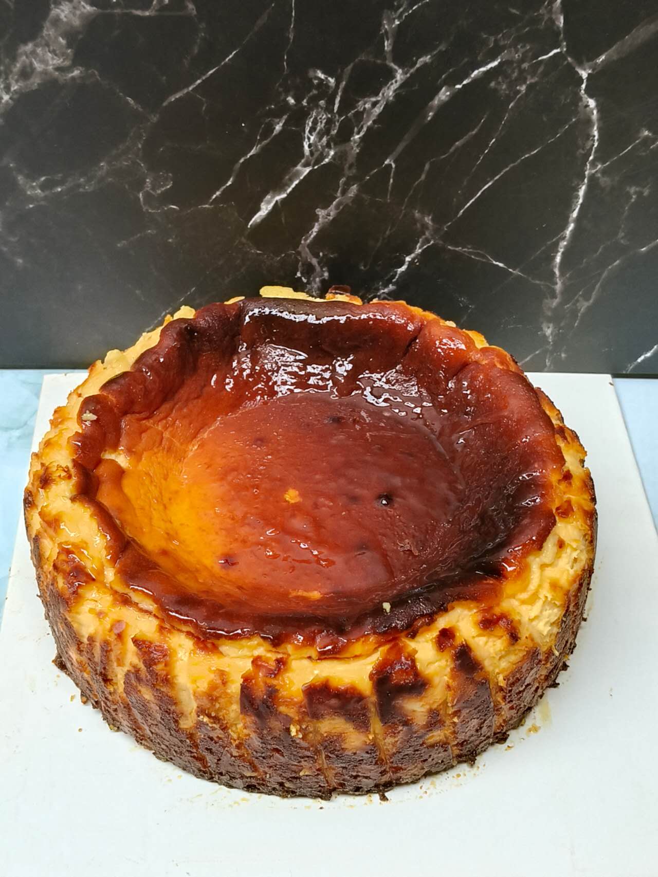 LEMON CURD BASQUE CHEESECAKE