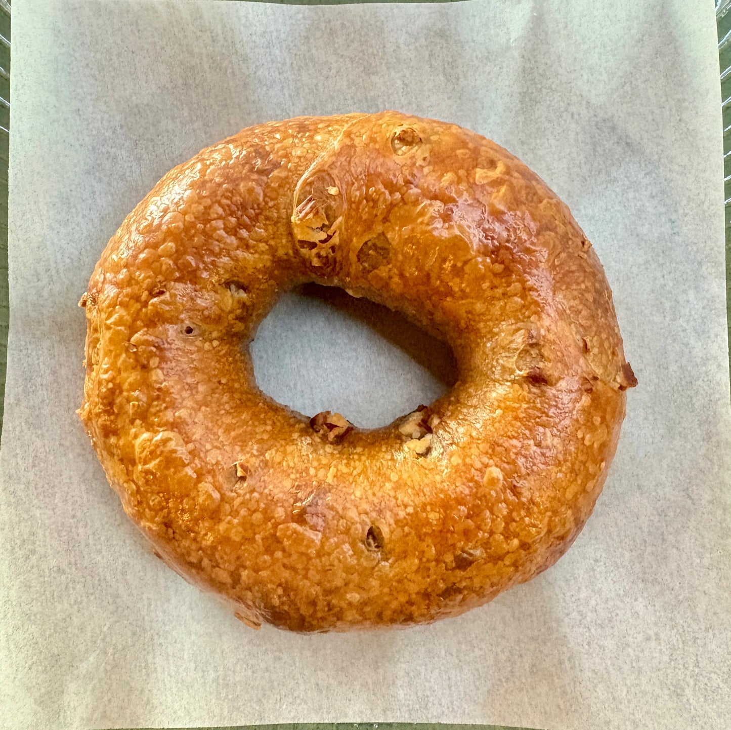 coffee pecan bagel