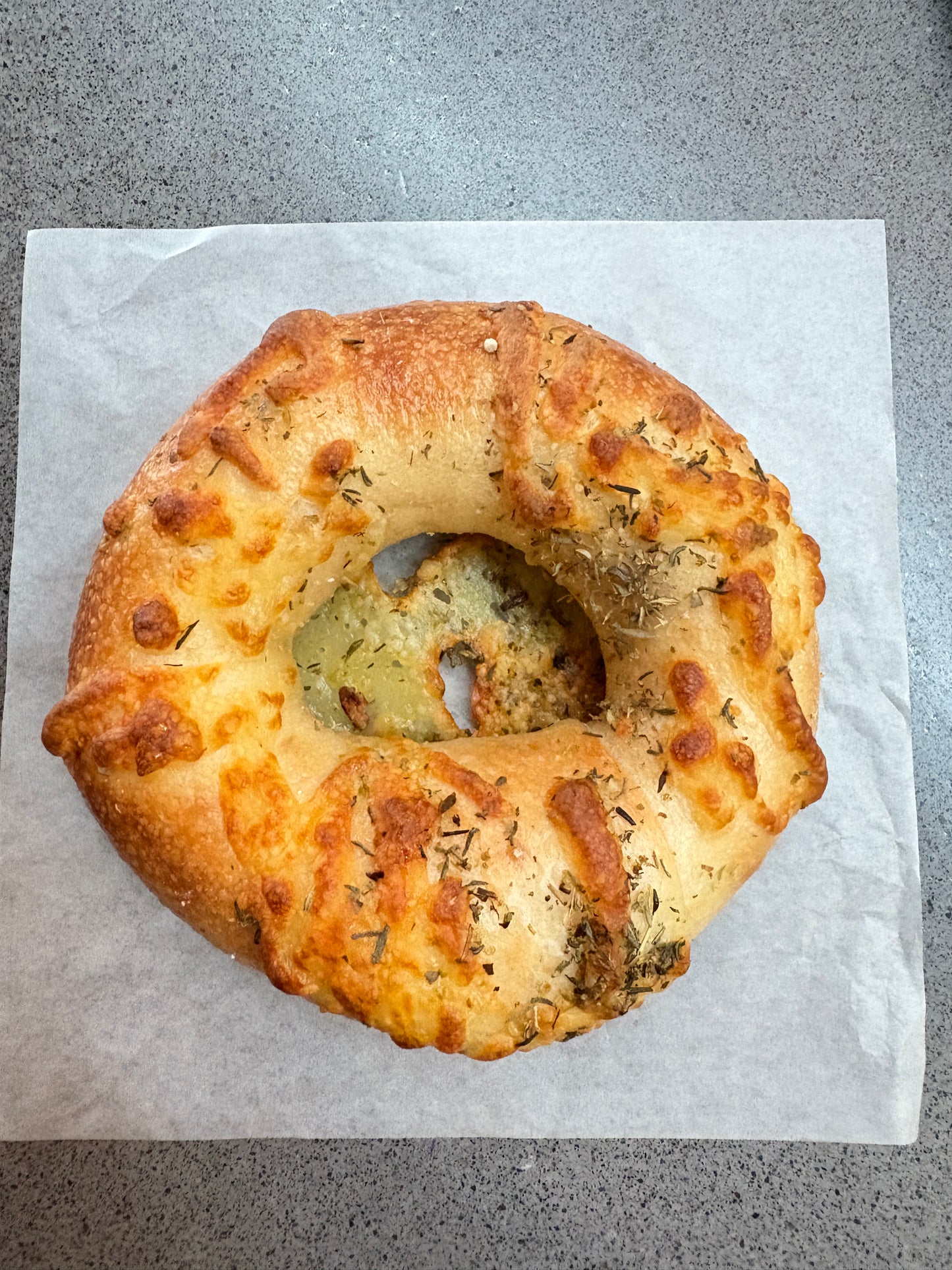 ITALIAN HERBS AND CHEESE BAGEL